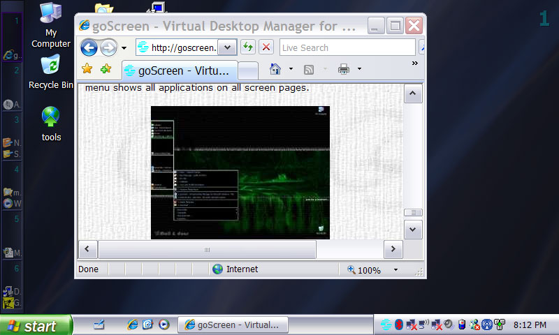 Use virtual desktop manager to create multiple workspaces
